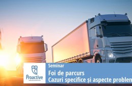 Foi de parcurs. Cazuri specifice și aspecte problematice