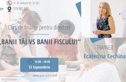 Curs de finanțe pentru directori „Banii tăi vs Banii fiscului”