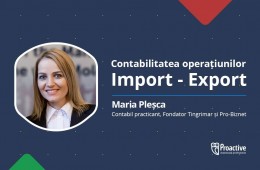 Contabilitatea operațiunilor Import - Export