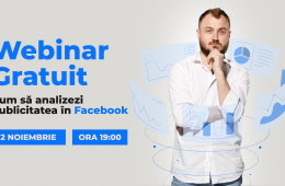 Webinar GRATUIT: Cum să analizezi publicitatea în Facebook?