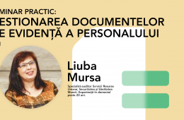 Seminar practic Gestionarea documentelor de evidență a personalului