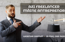 Webinar GRATUIT:  Azi freelnacer- mâine antreprenor