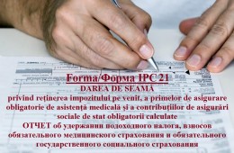 Seminar ONLINE „Modul de întocmire ale dării de seamă forma IPC21. Cazuri specifice”